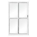 Ver imagem 1 de Porta de Alumínio de Correr 210x140cm 2 Folhas 1 Fixa com Vidro Temperado MGM 