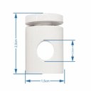 Ver imagem 4 de Kit-2 Desviador de Cabo Para Lustres e Pendentes e Luminária MD-6005/2 - Branco