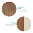 Ver imagem 5 de Guarda Roupa Solteiro 4 Portas Flex com Espelho Buriti Santos Andirá Jatoba/areia