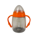 Ver imagem 3 de Copo Com Alça E Bico De Silicone 220ml Laranja - Clingo