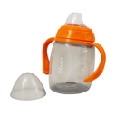 Ver imagem 4 de Copo Com Alça E Bico De Silicone 220ml Laranja - Clingo
