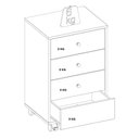 Ver imagem 4 de Gaveteiro 4 Gavetas Office Presence Amêndola Touch - Demóbile