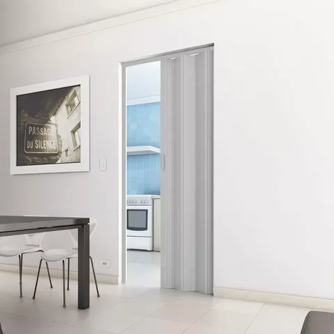 Porta Sanfonada de PVC 210cm x 84cm Plastporta Bcf Branco
