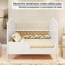Ver imagem 6 de Quarto de Bebê com Guarda-Roupa Cômoda e Berço com Capitonê Maya Provençal 100% MDF Yescasa Branco/Brilho/Amêndoa