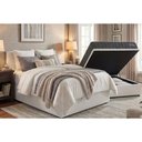 Ver imagem 3 de Cama Box Baú Casal + Colchão Anatômico Kappesberg D40 Grise + Base Crc Corano White