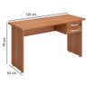 Mesa para Escritório com 2 Gavetas Linea 30 1200 Pleno Móveis - Marrom Amarelado - 2