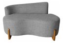 Ver imagem 3 de Namoradeira Lounge Decorativa 150cm Sala Linho:cinza/liso