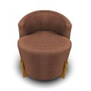 Ver imagem 4 de Puff Poltrona com Encosto Confortável Decorativa Orgânica para Recepção Linho Agatha