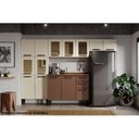 Ver imagem 4 de Módulo Cozinha Bertolini Origens Paneleiro 7039 6 Portas (2 de Vidro) Branco/Areia