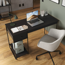 Ver imagem 1 de Mesa Home Office em Aço 125 X 55 Cm com Gaveta Criare Preto