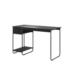 Mesa Home Office em Aço 125 X 55 Cm com Gaveta Criare Preto - 4