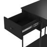 Mesa Home Office em Aço 125 X 55 Cm com Gaveta Criare Preto - 5