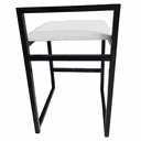 Ver imagem 5 de Banqueta Baixa Bali Estilo Industrial Assento Branco