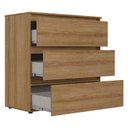 Ver imagem 5 de Guarda Roupa Casal Comfort 2 Portas Almendra Acetinado e Cômoda Gaveteiro Condessa Almendra - Thb