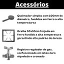 Ver imagem 3 de Fogão Industrial 4 Bocas P5 com Chapa Bifeteira Baixa Pressão 4QS Metalfour