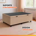 Ver imagem 5 de Cama Box com Baú Solteiro 0,88m com 41cm de Altura Prince Bege