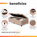 Ver imagem 4 de Cama Box com Baú Solteiro 0,88m com 41cm de Altura Prince Bege