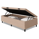 Ver imagem 1 de Cama Box com Baú Solteiro 0,88m com 41cm de Altura Prince Bege