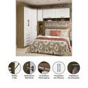 Ver imagem 4 de Quarto Casal 5 Módulos e Cabeceira Paris Luciane Móveis Avelã Pf-branco Pf