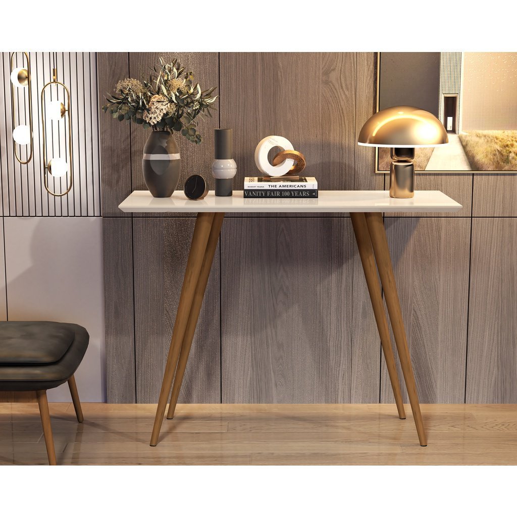 Buffet Aparador Mdf Sala Cantinho Café Pé Palito Madeira Retro:OFF WHITE - 2