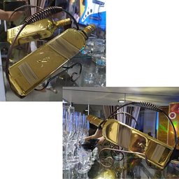 Suporte de Mesa Cristaleira para Garrafa Vinho Whisky Mundo Thata - 6