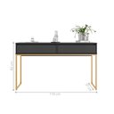 Ver imagem 3 de Aparador Buffet Deluxe Industrial Corredor - Preto Dourado