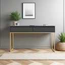 Ver imagem 1 de Aparador Buffet Deluxe Industrial Corredor - Preto Dourado