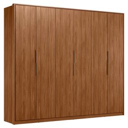 Guarda Roupa Casal Atrice Ambiente 6 Portas Nogueira Touch Demóbile – Demartêz - 4 Guarda Roupa Casal Atrice Ambiente 6 Portas Nogueira Touch Demóbile – Demartêz - 4