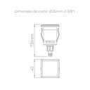 Ver imagem 3 de Balizador Solo Way Side 1,5w 3000k 2lm 80° Ip67 Preto-stella