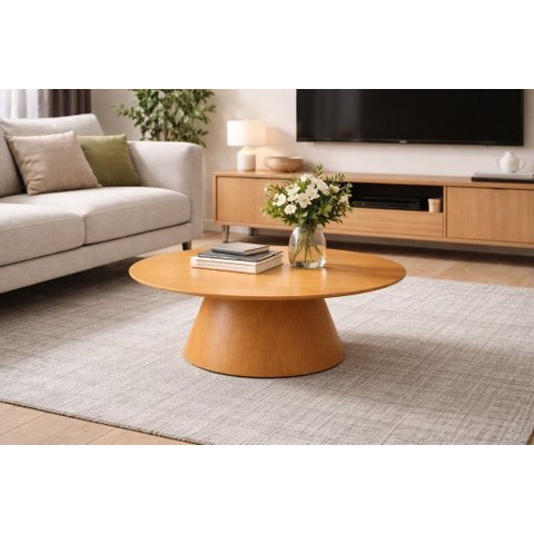 Mesa de Centro Redonda 70cm Design Contemporâneo Desirée Oona Design Mel