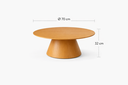 Ver imagem 3 de Mesa de Centro Redonda 70cm Design Contemporâneo Desirée Oona Design Mel