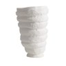 Vaso Porcelana Sinuosa 40cm Branco - 1