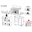 Ver imagem 7 de Quarto Infantil com Berço Colchão Incluso e Cômoda Algodão Doce Multimóveis Mp4250 Branco