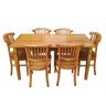 Mesa de Jantar Madeira de Demolição 1.60 x 0.80 com 06 Cadeiras Leque Sudeste Rústico - 2