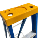 Ver imagem 2 de Escada de Fibra Alumínio Tesoura Simples Premium 2,40m 8 Degraus 120kg W.bertolo