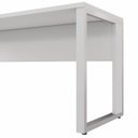 Ver mais imagens de Escrivaninha Mesa Escritório Diretor com Caixa de Tomadas 150cm Industrial Cinza
