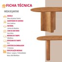 Ver imagem 4 de Mesa Solaris 180cm Tampo Orgânico Laminado Moderna Mobília