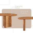 Ver imagem 3 de Mesa Solaris 180cm Tampo Orgânico Laminado Moderna Mobília