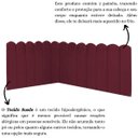 Ver imagem 5 de Cabeceira Painel Cama Solteiro Box Nuvem Suede Sandy 90 cm:Bordô