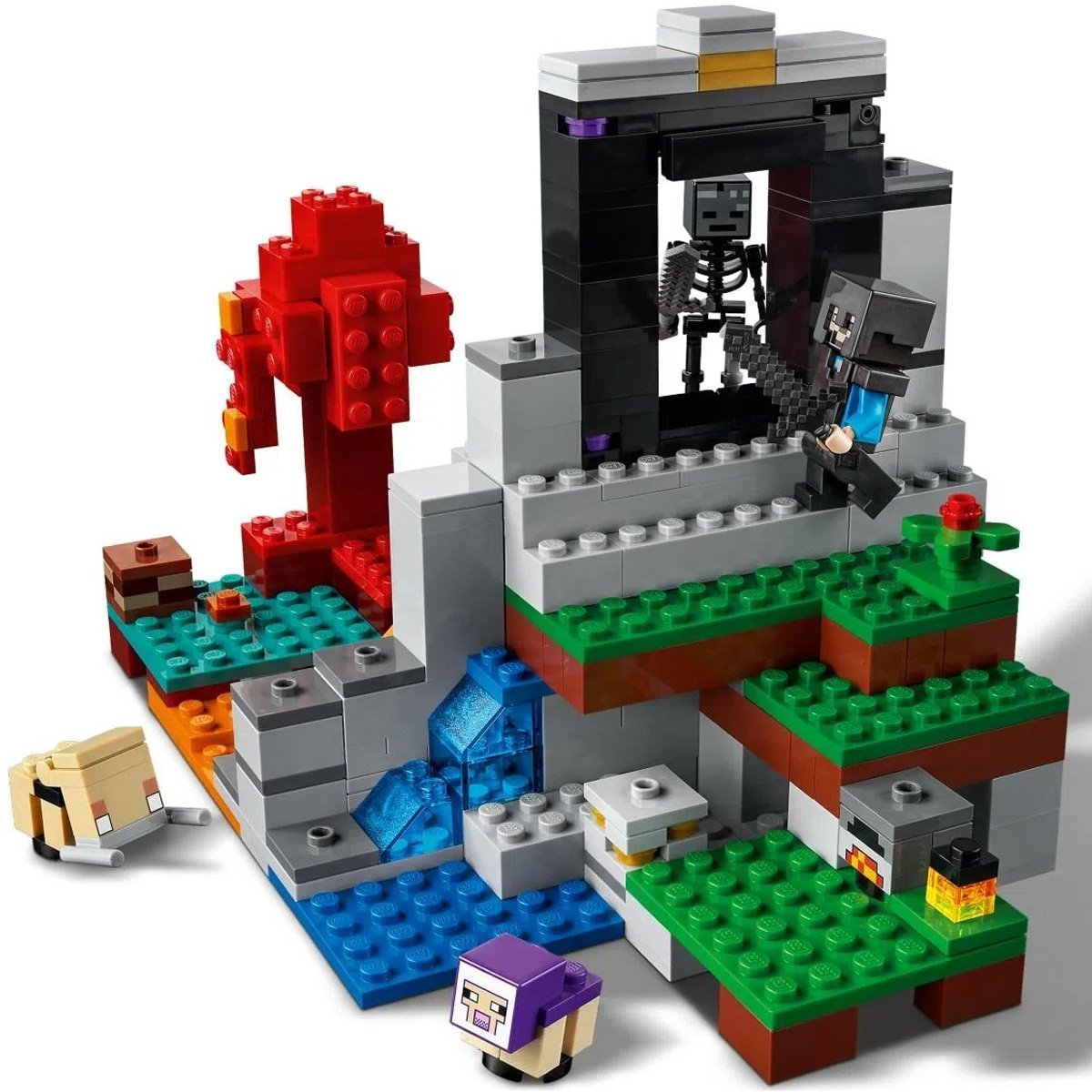Brinquedo Lego Minecraft Infantil Blocos O Portal em Ruínas Caminho do ...