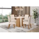 Ver imagem 3 de Mesa de Jantar Orus 120 S/ Vidro Nature/off White - Henn