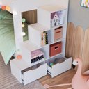 Ver imagem 5 de Treliche Infantil com Escada Nicho e Gaveta Linha Infanto Branco - Completa Móveis