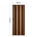 Ver imagem 4 de Porta Sanfonada de PVC 210cm x 84cm Plastporta Bcf Marrom/Imbuia