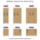 Ver imagem 6 de Cômoda Infantil 125cm 2 Portas com Vidro e 4 Gavetas Suspiro Multimóveis Mp4460 Branco/madeirado