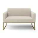 Ver imagem 5 de Sofá 2 Lugares Namoradeira Industrial Dourado Marisa Bouclê D03 - D’Rossi
