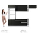 Ver mais imagens de Cozinha Completa Safira com Armário e Balcão Preto Madesa