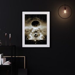 Quadro Decorativo Maçonaria - 60x48cm:madeira Preta - 2