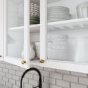 Ver imagem 6 de Cozinha Completa 04 Peças com Aéreo de Vidro Americana Branco
