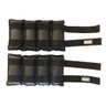 Kit Pares de Caneleiras (tornozeleiras) 6kg + 1kg Pretas - 1
