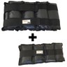 Kit Pares de Caneleiras (tornozeleiras) 6kg + 1kg Pretas - 3